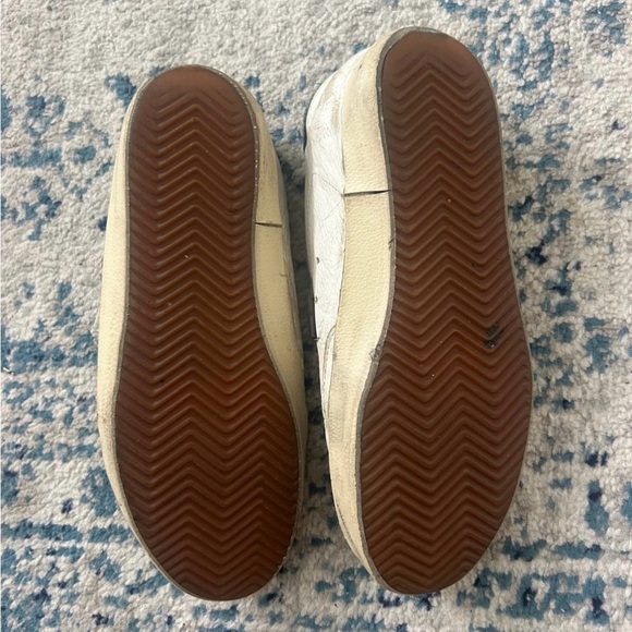 Golden Goose White and Green Super Star Sneakers - Picture 5 of 7